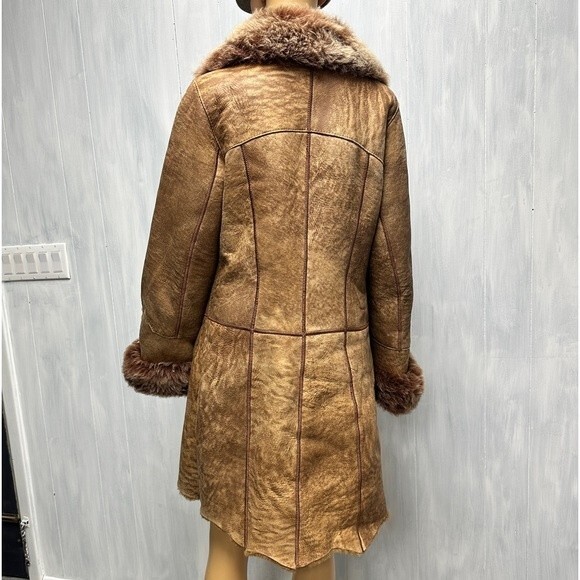 Vintage Bilgin’s High end Lambskin Leather Penny Lane Coat Medium M - Picture 3 of 16